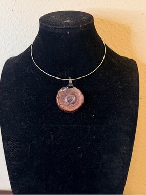 Handmade Silver-Tone Choker Wire w/ 5 Pendants Included- Women Jewelry